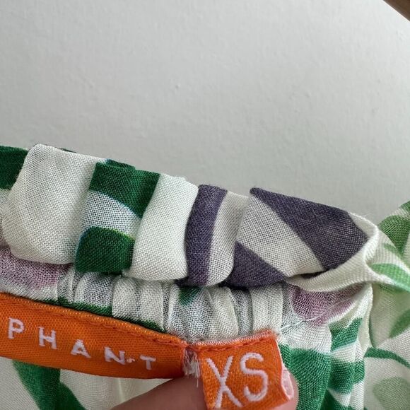 Oliphant Green and Pink Patterned Mini Dress - Picture 6 of 10